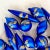 Mid-Century Hollywood Regency Petite Blue Glass Ornaments - Set of 17, Christmas For Sale - Image 4 of 8