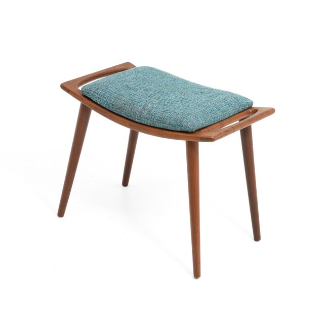 Mid-Century Modern Aarflot Möbler Norway Teak Stool Number 85 After Hans Wegner Bench Mid Century 1960s For Sale - Image 3 of 18