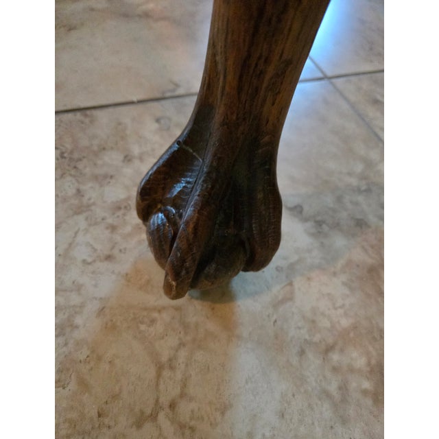 Antique Victorian Oak Side Table For Sale - Image 4 of 6