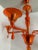 Contemporary Translucent Orange Glass Chandelier For Sale - Image 6 of 9