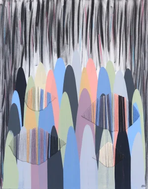 Abstract "Poems Lxxxviii" Original Artwork by Raul De La Torre