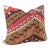 Custom Red & Tan Kilim Pillow For Sale