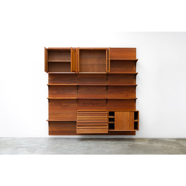 Mid-Century Modern Modular Wall Unit by Poul Cadovius for Cado, Denmark, 1960s For Sale - Image 3 of 14