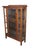 Mission Antique Mission Arts & Crafts Quartersawn Oak Bookcase China Display Cabinet 63" For Sale - Image 3 of 11