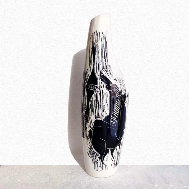 Ceramic Vase by Camillo Chigo for Keramos di Camillo Chigo, 1950s For Sale - Image 3 of 12