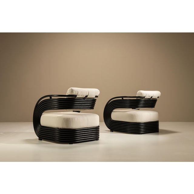 Nastro Lounge Chairs by Joe Colombo for Bonacina, 1889, Set of 2 For Sale - Image 3 of 15