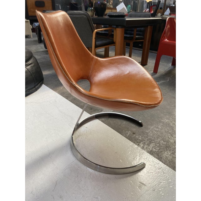 Model Scimitar IS-63 Chair attributed to Preben Fabricius and Jørgen Kastholm for Ivan Schlechter, Denmark, 1962 For Sale - Image 3 of 7