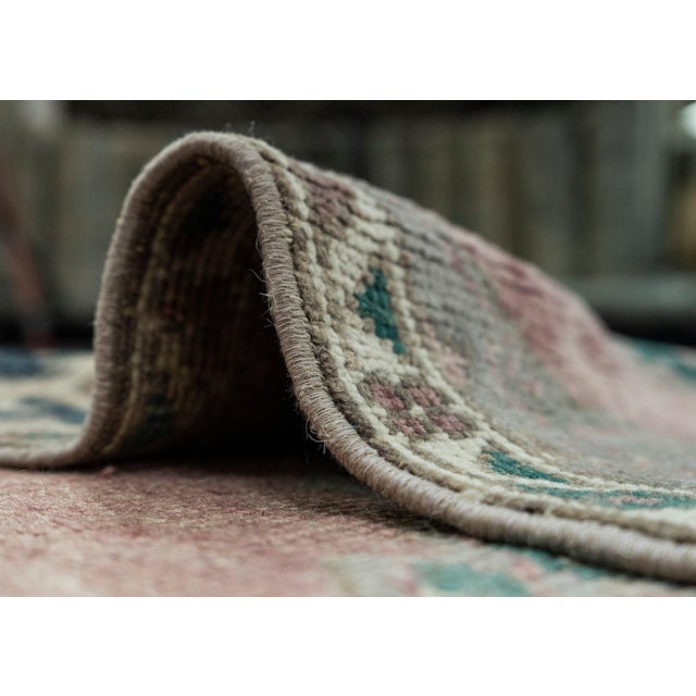 Textile Turkish Vintage Rug 3'2" x 11'9" #20718 For Sale - Image 7 of 8