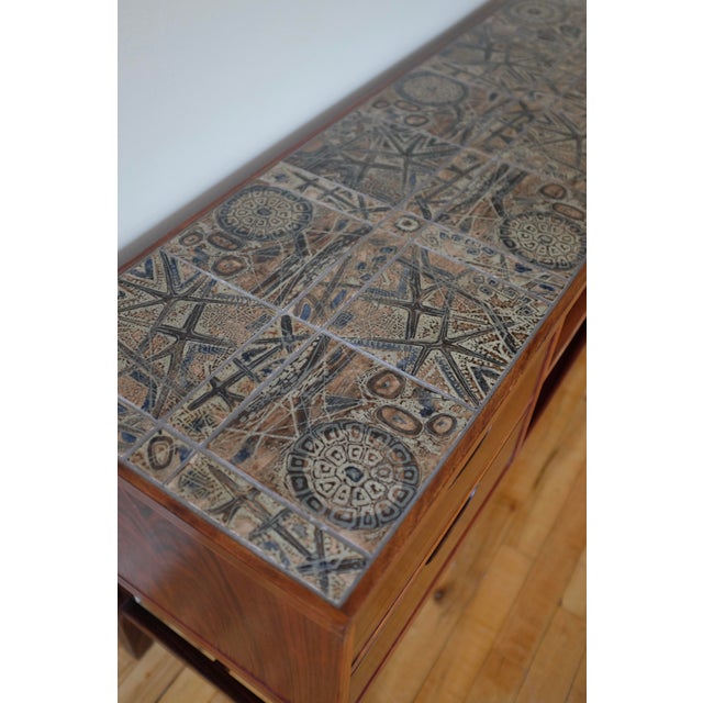 Mid-Century Modern 1970s Pair of Rosewood Mirror and Side Table by Severin Hansen Jr For Sale - Image 3 of 17