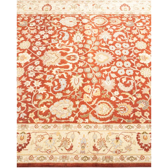 Solo Rugs Mogul, One-of-a-Kind Hand-Knotted Area Rug in Orange, 4' 2" x 6' 5" For Sale - Image 4 of 8