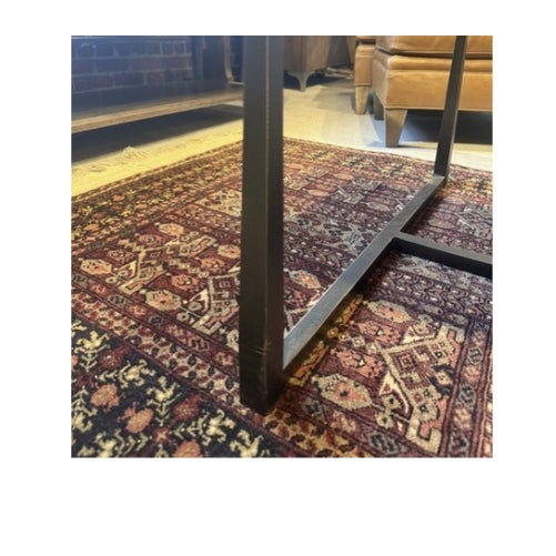 Metal & Wood Coffee Table For Sale - Image 4 of 6