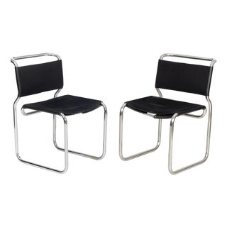 Pair of Mid Century Modern “Ch66" Dining Chairs by Nicos Zographos For Sale