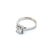 14k White Gold Halo Engagement Ring With ~1ct Natural Diamond - Size 5.5 For Sale - Image 4 of 7