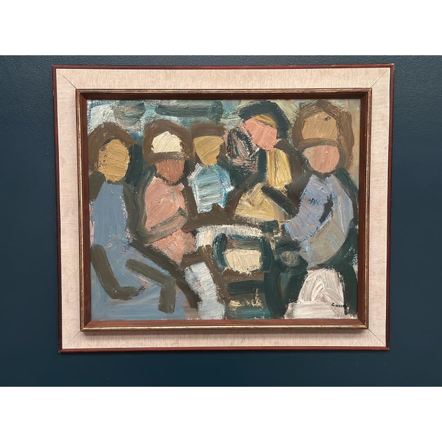 Gösta Falk, Figure Composition, 1960s, Oil on Canvas, Framed For Sale - Image 15 of 18