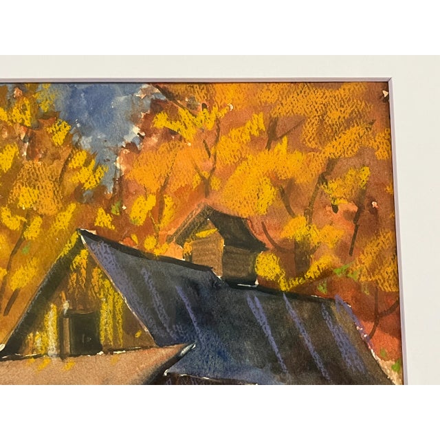 Framed Original Signed Watercolor Painting by M E Ventola of