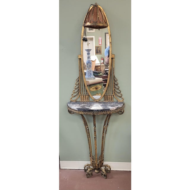 1920s Rare Art Deco Lighted Credenza For Sale - Image 11 of 13