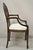 Wood Late 20th Century Hepplewhite Prince of Wales Plume Carved Shield Back Mahogany Dining Arm Chair For Sale - Image 7 of 11