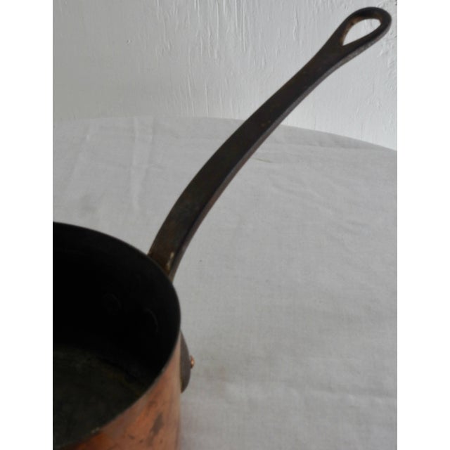 19th Century French Small Copper Stock Pan For Sale - Image 4 of 6