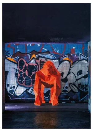 Liam Hopkins, Subway Gorilla, Photographic Print