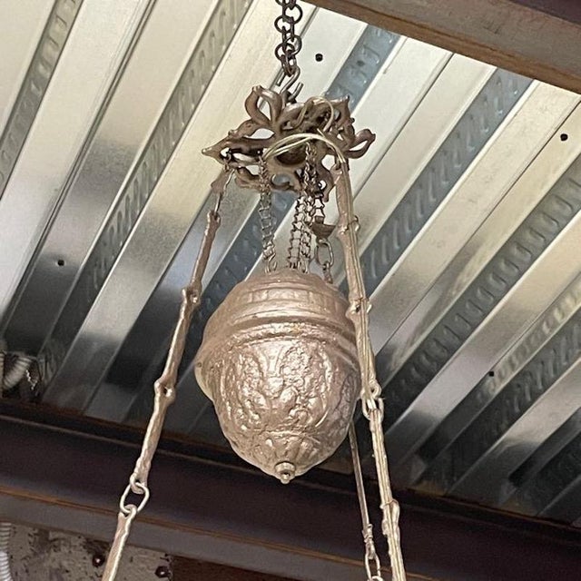 Antique Liberty Chandelier with Ups and Downs, 1920s For Sale - Image 13 of 14