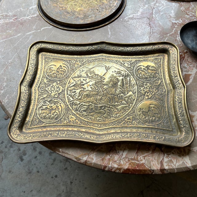 Antique Brass Tray For Sale In Atlanta - Image 6 of 6