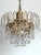 Metal Brass and Lead Crystal Chandelier by Joska Bodenmais, 1970s For Sale - Image 7 of 17