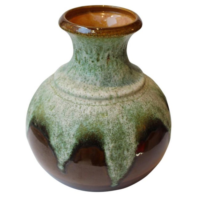 West German Pottery Glazed Ceramic Vase, Germany, 1970s For Sale - Image 10 of 10