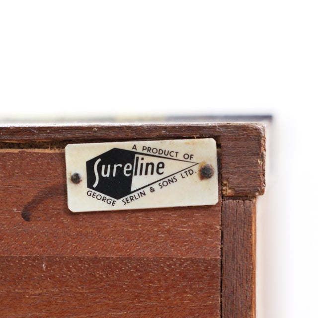 Brown 1960s English Teak Liquor Cabinet by Sureline For Sale - Image 8 of 12