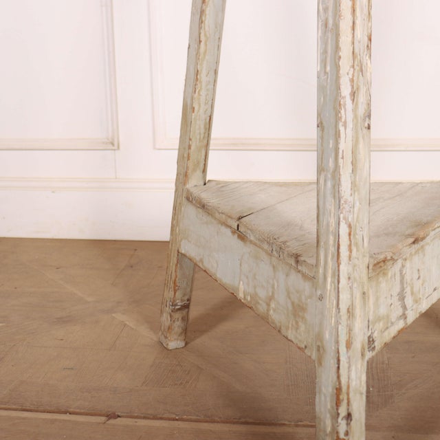 French Original Painted Sculpture Stand For Sale - Image 5 of 8