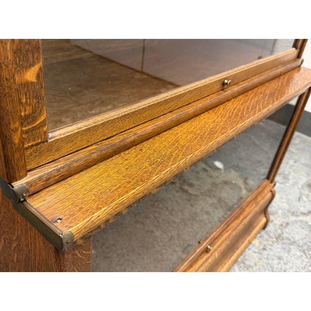 Globe-Wernicke Four Stack Barrister Bookcase, Circa 1930's For Sale - Image 10 of 12