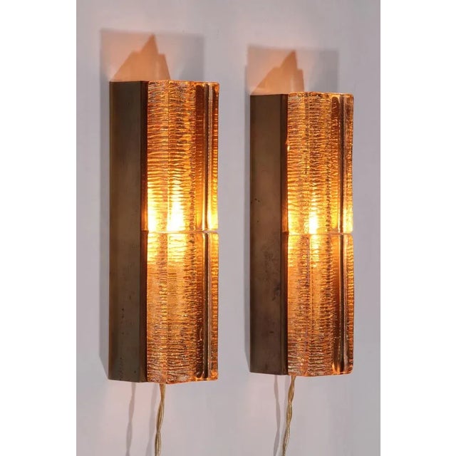 Danish Atlantic Double Wall Lamp from Vitrika, 1970s, Set of 2 For Sale - Image 12 of 14