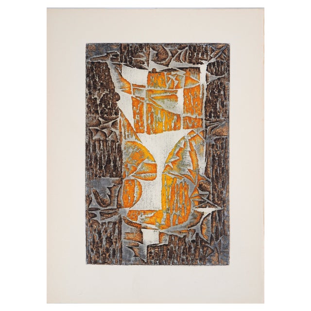 Marcel Fiorini, Laure’s Crown, 1962, Original Etching For Sale