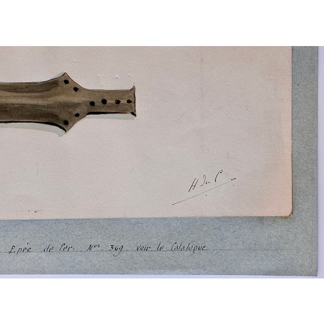 Paint Antique Watercolor From the (Helsinki) National Museum of Finland Bronze Age Tools Collection c.1910 For Sale - Image 7 of 12