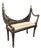 Mid 20th Century Italian Neoclassical Style Faux-Tortoiseshell & Gold Leaf Curule Window Bench For Sale