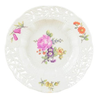Deep Porcelain Plate with Floral Motif from Royal Copenhagen, Early 20th Century For Sale
