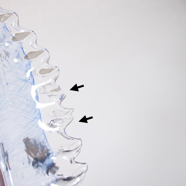 Vintage Baroque Style Pink and Blue Floral Murano Chandelier For Sale - Image 9 of 12