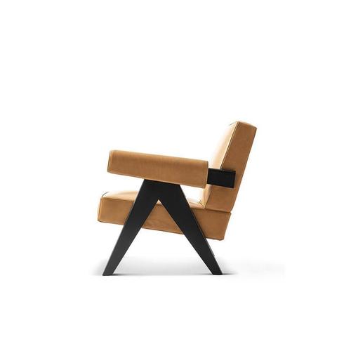 Wood 053 Capitol Complex Armchairs by Pierre Jeanneret for Cassina, Set of 2 For Sale - Image 7 of 10