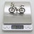 Metal Vintage Italian Handmade Genuine Silver & Rubber Sport Bicycle Dollhouse Miniature For Sale - Image 7 of 8