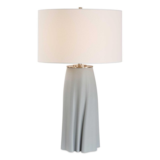 Metal Cover Up Sculpted Table Lamp For Sale - Image 7 of 7