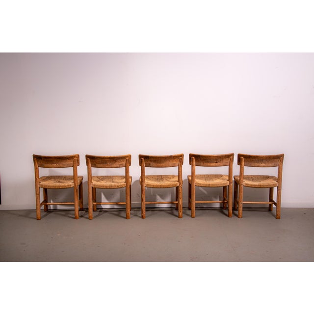 1980s Pine and Chord Chairs by Rainer Daumiller, 1985, Set of 5 For Sale - Image 5 of 11