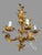 Italian Pair of 29” Vintage Italian 3 Light Candelabra Wall Sconces W Prisms & Figural Cherubs For Sale - Image 3 of 9