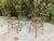 Francois Carre Francois Carre Distressed Petite Garden Chairs - Set of 4 For Sale - Image 4 of 12