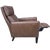2020s Lee Industries Transitional Leather Recliner Chair For Sale - Image 5 of 10