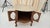 Vintage French Provincial Drum Table With Metal Mesh Cabinet Doors. Made in Italy For Sale - Image 10 of 18