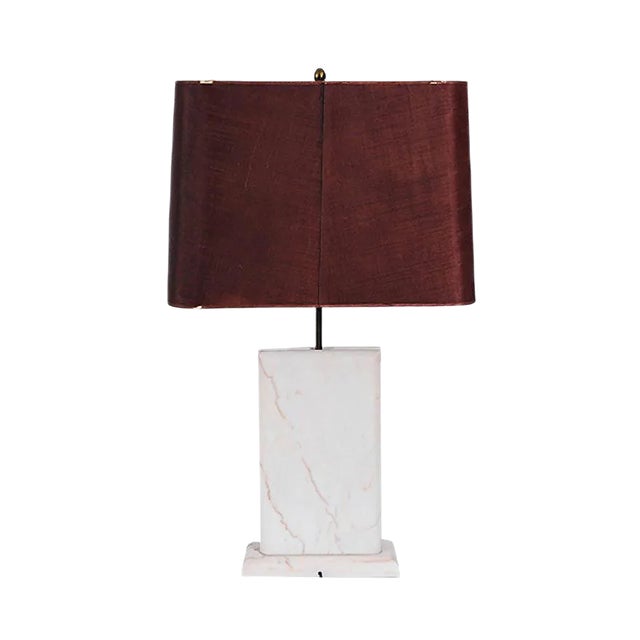 Marble Table Lamp, 1970s For Sale