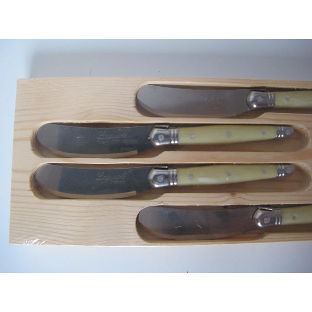 Late 20th Century Late 20th Century Laguiole Butter/Cheese Knives- Set of 4 For Sale - Image 5 of 5