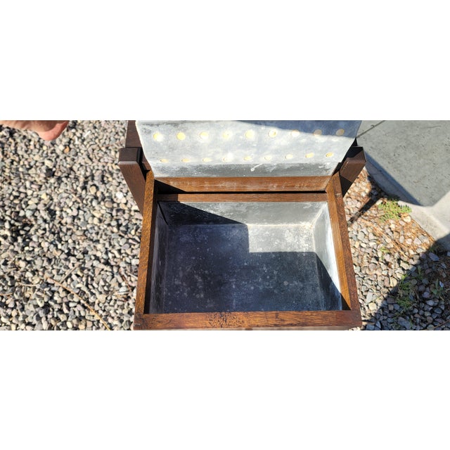 Mission Antique Mission Arts & Crafts Side Table Humidor Nightstand For Sale - Image 3 of 7