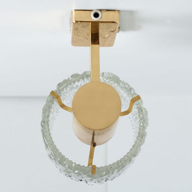 Vintage Glass Torch Wall Sconces by Fagerlund for Orrefors, 1960s, Set of 2 For Sale - Image 6 of 18