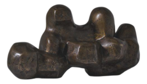Abstract Bronze Sculpture by Siegfried Jonas, 1961
