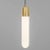 Modern Matt Opal With Brushed Brass Metalwork Feature Pendants For Sale - Image 3 of 3
